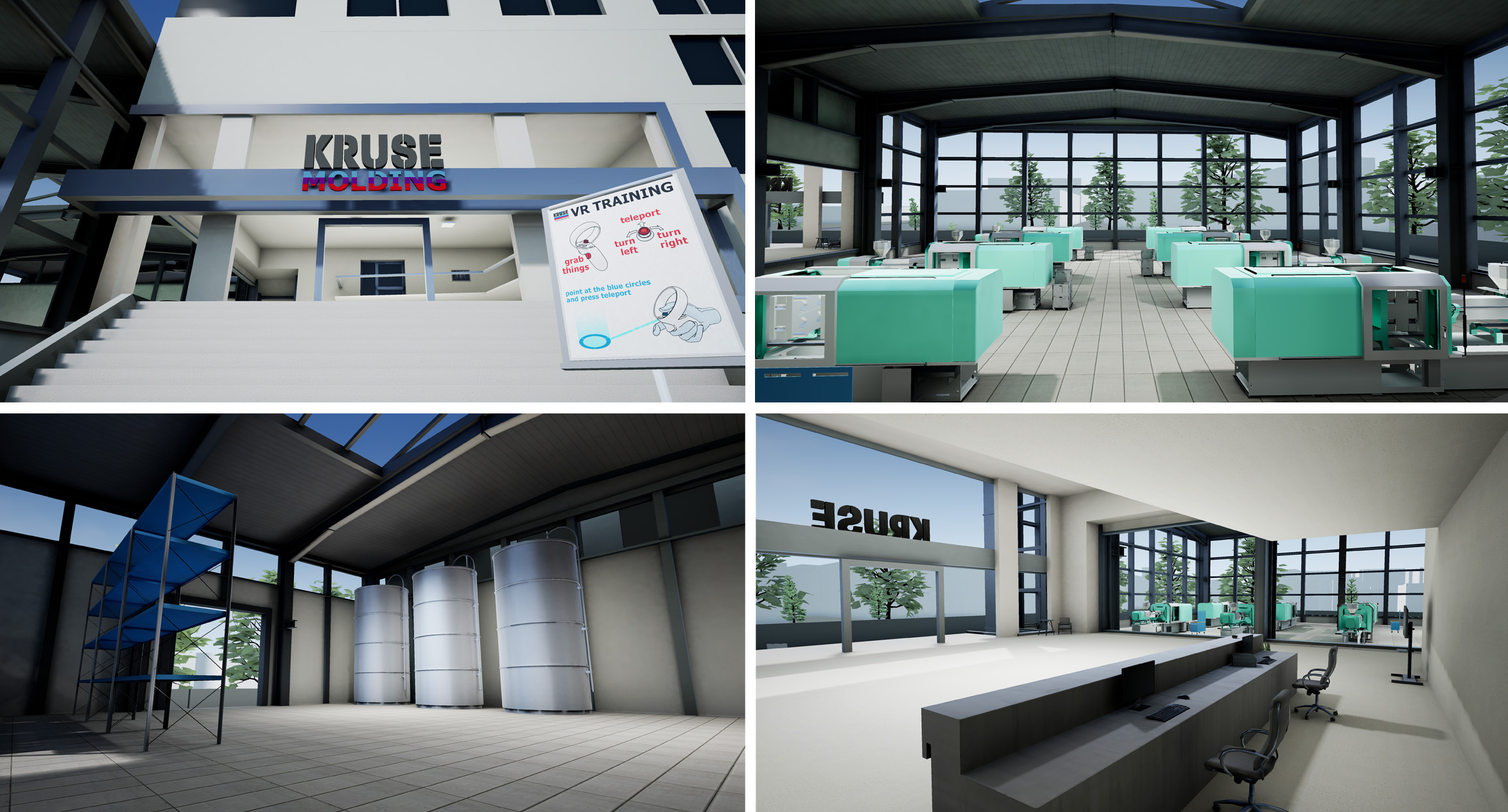 Screen Shots of Kruse VR Molding Facility