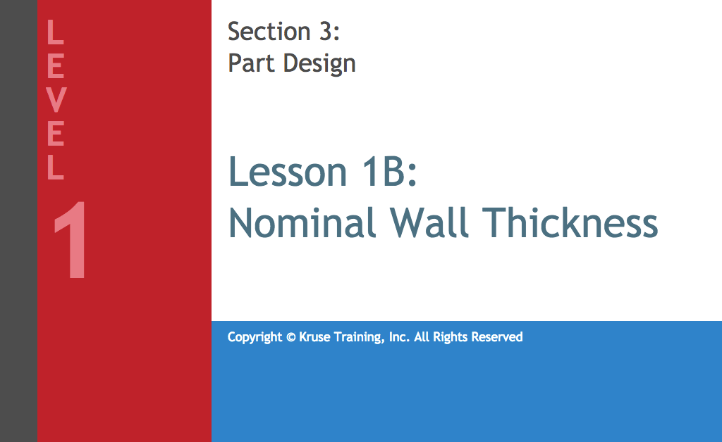 Nominal Wall Thickness Lesson Play Screen