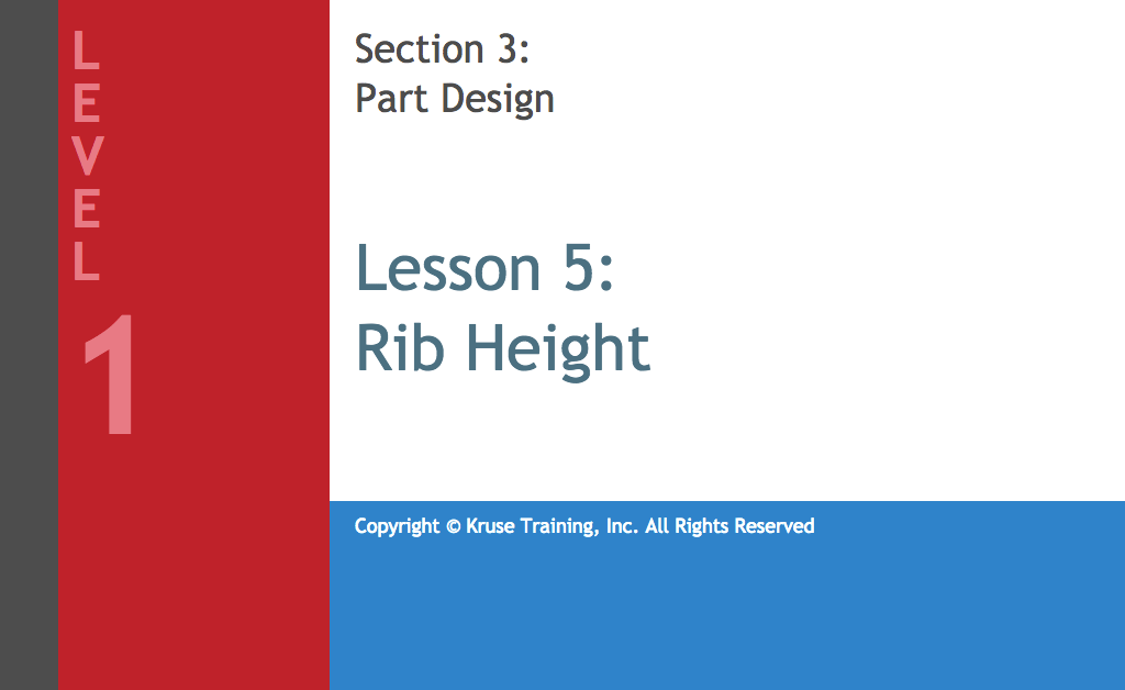 Part Design Rib Height Play Screen