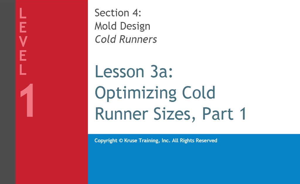 Mold Design Optimizing Cold Runner Sizes Play Screen